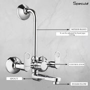 Ornamix Wall Mixer Brass Faucet with L Bend – by Specule Specule